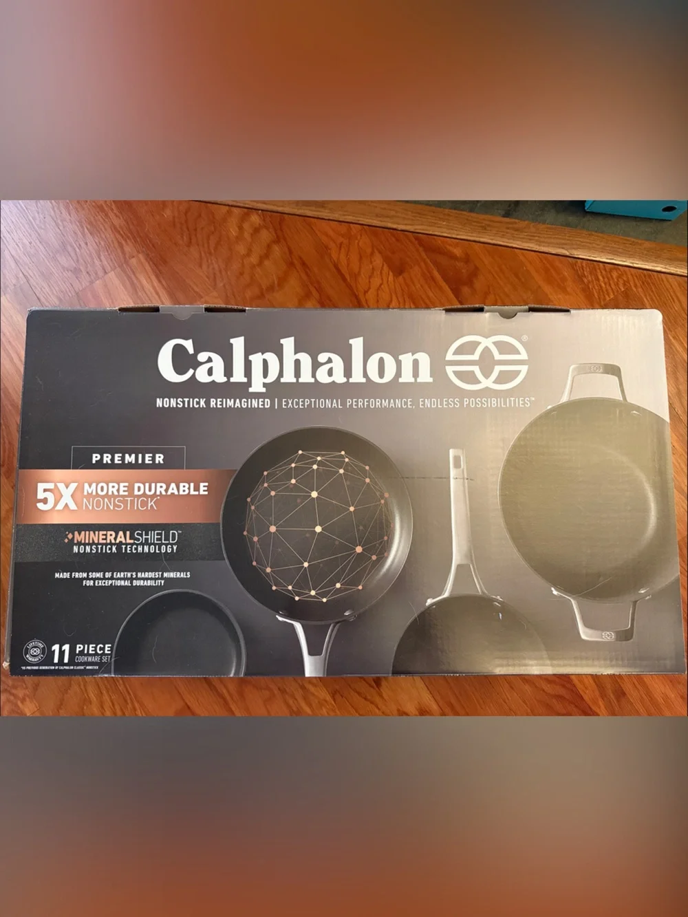 Calphalon Black Nonstick Cookware Set Packaging - Premier; Brand New